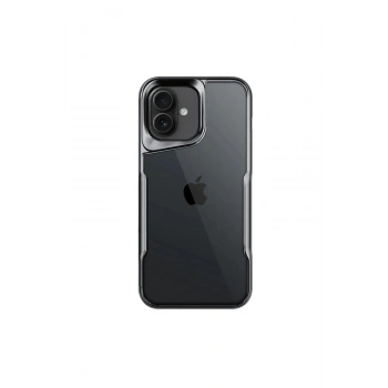 Mey İthalat®   iPhone 16 Plus Kılıf Boyi Silikon Kapak - Titan Gri