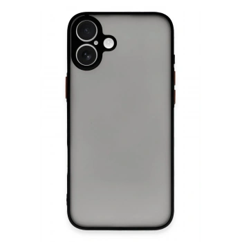 Mey İthalat®   iPhone 16 Plus Kılıf Montreal Silikon Kapak - Siyah