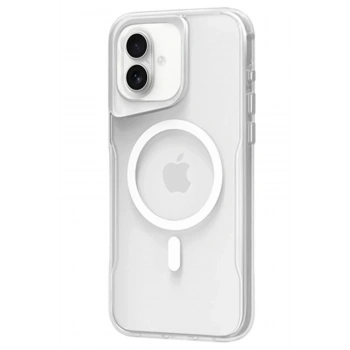 Mey İthalat®   iPhone 16 Plus Kılıf PC Poso Magsafe Kapak - Şeffaf
