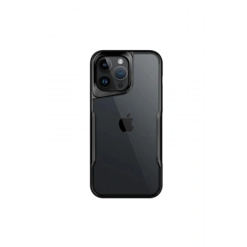 Mey İthalat®   iPhone 16 Pro Kılıf Boyi Silikon Kapak - Siyah