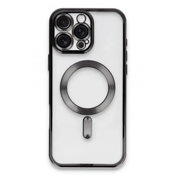 Mey İthalat®   iPhone 16 Pro Kılıf Kross Magneticsafe Kapak - Siyah