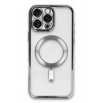 Mey İthalat®   iPhone 16 Pro Kılıf Kross Magneticsafe Kapak - Titan Gri