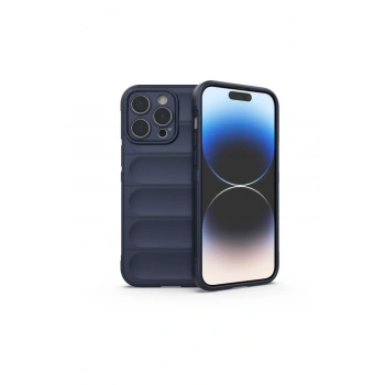 Mey İthalat®   iPhone 16 Pro Kılıf Optimum Silikon - Lacivert