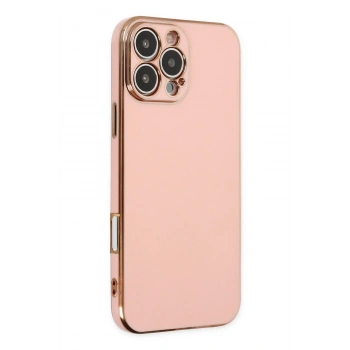 Mey İthalat®   iPhone 16 Pro Kılıf Volet Silikon - Pembe
