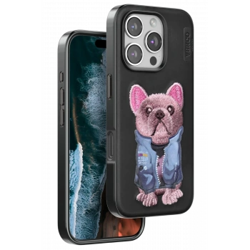 Mey İthalat®   iPhone 16 Pro Max Cute Desenli Kapak - Siyah