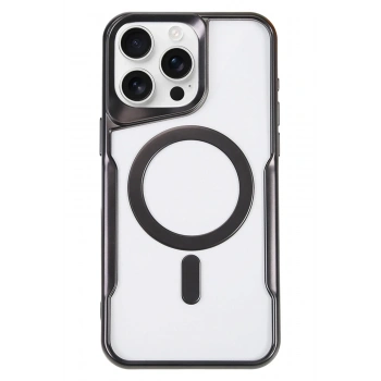 Mey İthalat®   iPhone 16 Pro Max Kılıf Boyi Magsafe Silikon Kapak - Siyah