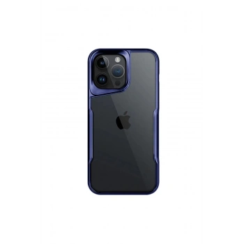 Mey İthalat®   iPhone 16 Pro Max Kılıf Boyi Silikon Kapak - Lacivert