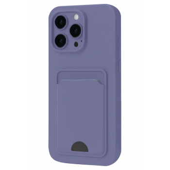 Mey İthalat®   iPhone 16 Pro Max Kılıf Kelvin Kartvizitli Silikon - Lila