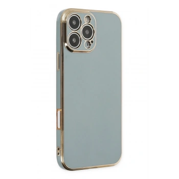 Mey İthalat®   iPhone 16 Pro Max Kılıf Volet Silikon - Açık Yeşil