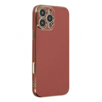 Mey İthalat®   iPhone 16 Pro Max Kılıf Volet Silikon - Kırmızı