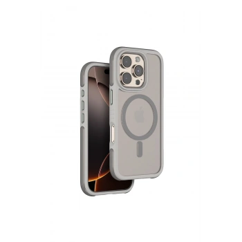 Mey İthalat®   iPhone 16 Pro Max Orbit Magsafe Kapak - Titan Gri