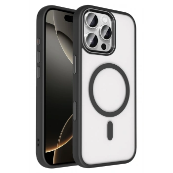 Mey İthalat®   iPhone 16 Pro Max Terea Magsafe Kapak - Siyah