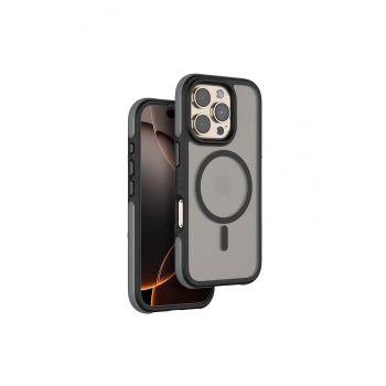 Mey İthalat®   iPhone 16 Pro Orbit Magsafe Kapak - Siyah