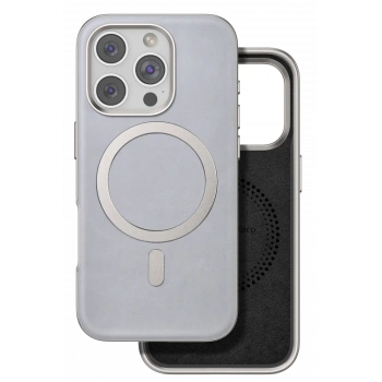Mey İthalat®   iPhone 16 Pro Puskas Magsafe Kapak - Titan Gri