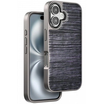 Mey İthalat®   iPhone 16 Wave Kapak - Derin Mor