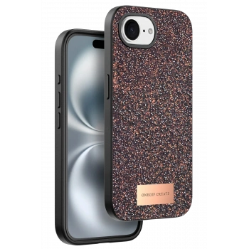Mey İthalat®   iPhone 16E Bright Simli Kapak - Derin Mor