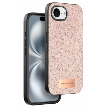 Mey İthalat®   iPhone 16E Bright Simli Kapak - Pembe