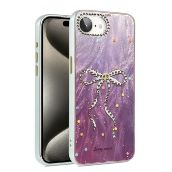 Mey İthalat®   iPhone 16E Kılıf Blade Aynalı Desenli Kapak - Desen 1