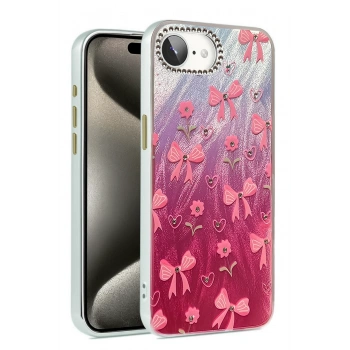 Mey İthalat®   iPhone 16E Kılıf Blade Aynalı Desenli Kapak - Desen 3