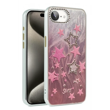 Mey İthalat®   iPhone 16E Kılıf Blade Aynalı Desenli Kapak - Desen 7