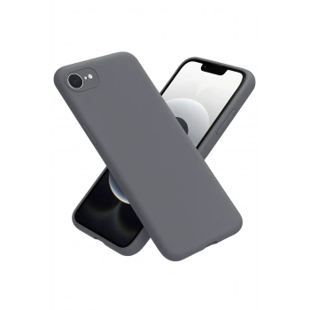 Mey İthalat®   iPhone 16E Kılıf First Silikon - Gri