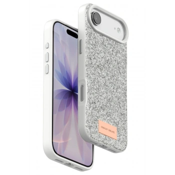 Mey İthalat®   iPhone 17 Air Bright Simli Kapak - Beyaz