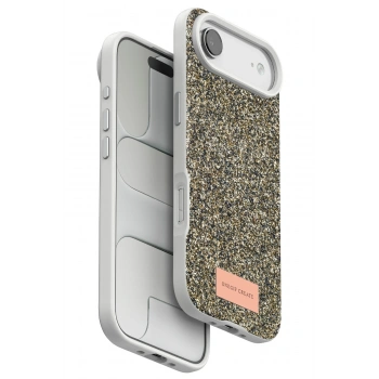 Mey İthalat®   iPhone 17 Air Bright Simli Kapak - Çöl Titanyum