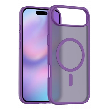 Mey İthalat® iPhone 17 Air Jota Magsafe Kapak - Derin Mor