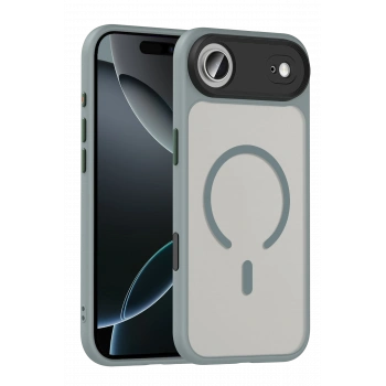 Mey İthalat®   iPhone 17 Air Megane Magsafe Kapak - Titan Gri