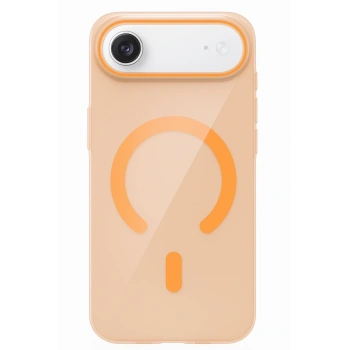 Mey İthalat® iPhone 17 Air PC Blank Magsafe Kapak - Turuncu