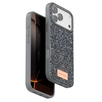 Mey İthalat®   iPhone 17 Pro Bright Simli Kapak - Gümüş