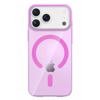 Mey İthalat®   iPhone 17 Pro Max PC Blank Magsafe Kapak - Pembe