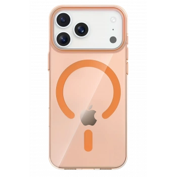 Mey İthalat®   iPhone 17 Pro Max PC Blank Magsafe Kapak - Turuncu