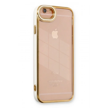 Mey İthalat®   iPhone 6 Kılıf Liva Lens Silikon - Beyaz
