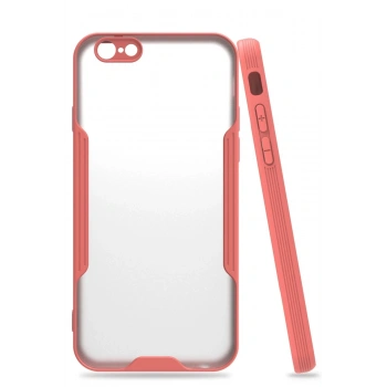 Mey İthalat®   iPhone 6 Kılıf Platin Silikon - Pembe