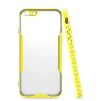 Mey İthalat®   iPhone 6 Kılıf Platin Silikon - Sarı