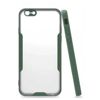 Mey İthalat®   iPhone 6 Kılıf Platin Silikon - Yeşil