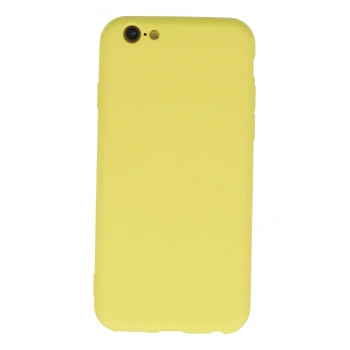 Mey İthalat®   iPhone 6 Plus Kılıf Nano içi Kadife Silikon - Sarı