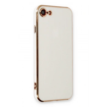 Mey İthalat®   iPhone 7 Kılıf Volet Silikon - Beyaz