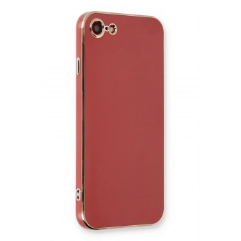 Mey İthalat®   iPhone 7 Kılıf Volet Silikon - Kırmızı