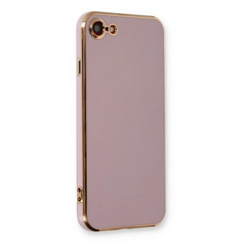 Mey İthalat®   iPhone 7 Kılıf Volet Silikon - Mor