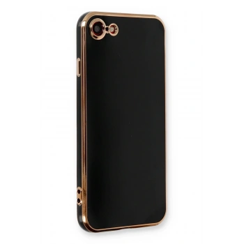 Mey İthalat®   iPhone 7 Kılıf Volet Silikon - Siyah