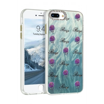 Mey İthalat®   iPhone 7 Plus Kılıf Blade Aynalı Desenli Kapak - Desen 9