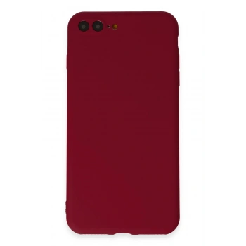 Mey İthalat®   iPhone 7 Plus Kılıf First Silikon - Bordo