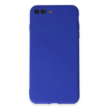 Mey İthalat®   iPhone 7 Plus Kılıf First Silikon - Koyu Mavi