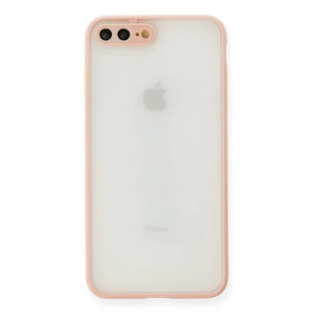 Mey İthalat®   iPhone 7 Plus Kılıf Montreal Silikon Kapak - Pembe