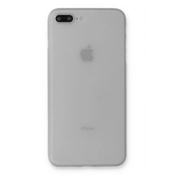 Mey İthalat®   iPhone 7 Plus Kılıf PP Ultra İnce Kapak - Beyaz