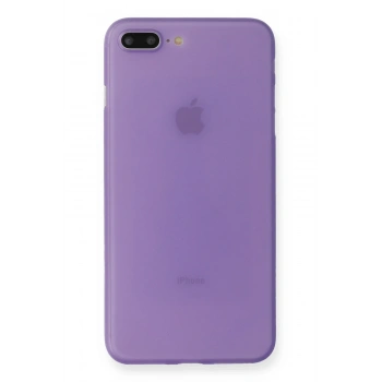 Mey İthalat®   iPhone 7 Plus Kılıf PP Ultra İnce Kapak - Mor