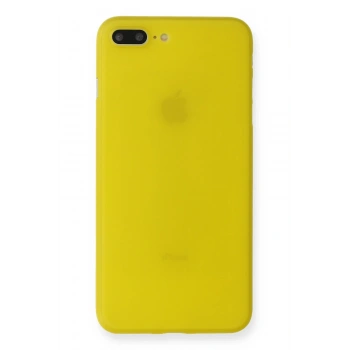 Mey İthalat®   iPhone 7 Plus Kılıf PP Ultra İnce Kapak - Sarı