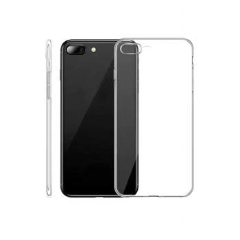 Mey İthalat®   iPhone 8 Plus Kılıf Lüx Şeffaf Silikon